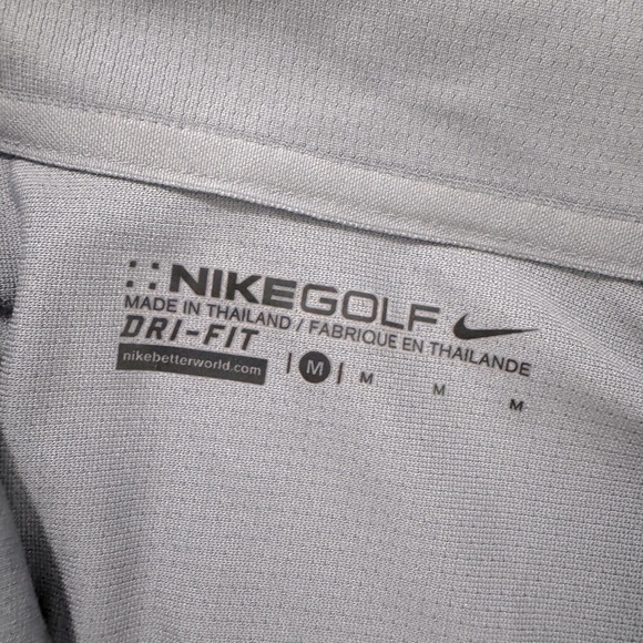 Men's Nike Golf Polo Shirt Size M Gray - Picture 6 of 6